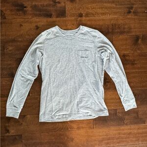 Ivory Ella elephant gray leopard yellow blue long sleeve pocket shirt sz small